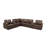 Nangonpraiton Leather Match Power Recline Sectional-1469506926