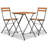 2 - Person Teak Solid Wood Patio Dining Set Rectangular Table