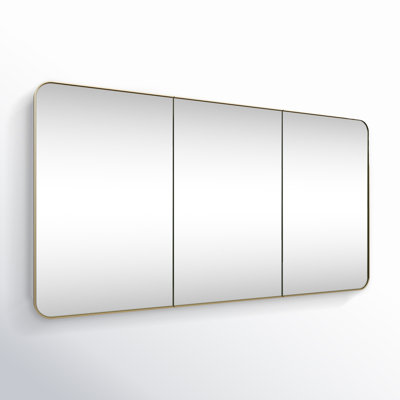 Three Door Steel Frame Square Shape Medicine Cabinet