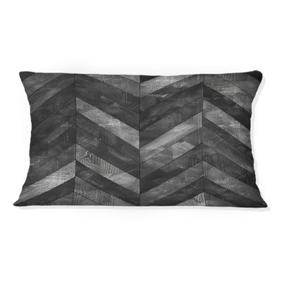 Oreiller lombaire transitionnel gris et gris anthracite II