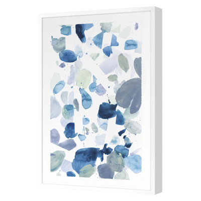 Butterfly Dance In Blue B Print by Allyson Fukushima