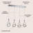 Ambrosino 4 - Light Chrome LED Kitchen Island Pendant
