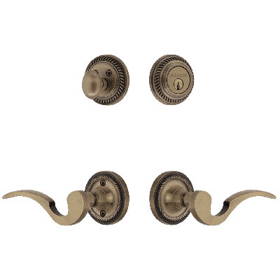 Nostalgic Warehouse Rope Rosette Entry Set with Manor Lever