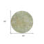 Tapis rond 8 po Sage