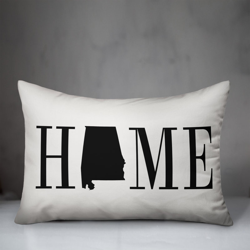 Coussin lombaire intérieur / extérieur Alabama Home State, Alabama