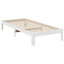 Vidaxl Solid Wood Bed Without Mattress White 80X200 Cm Pine Wood-106880892-106880888