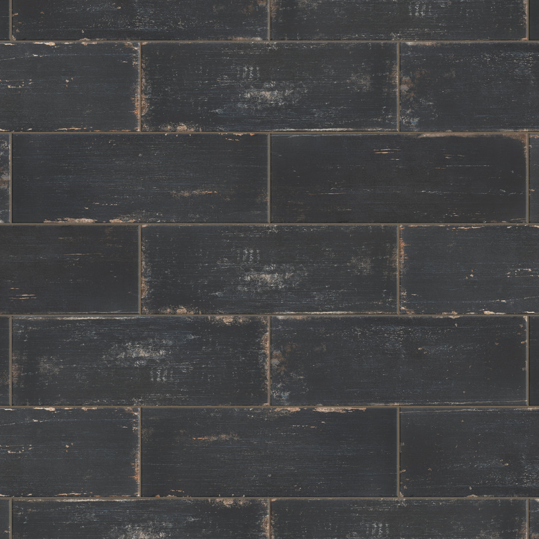 Retro 8" x 24" Porcelain Wood Look Wall & Floor Tile Merola Tile 
