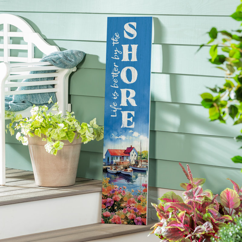 Leaner Shore Coastal Porch H 47 po