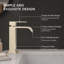 Robinet de lavabo pour salle de bain à un trou, poignée simple avec plaque de pont Nova-126450703