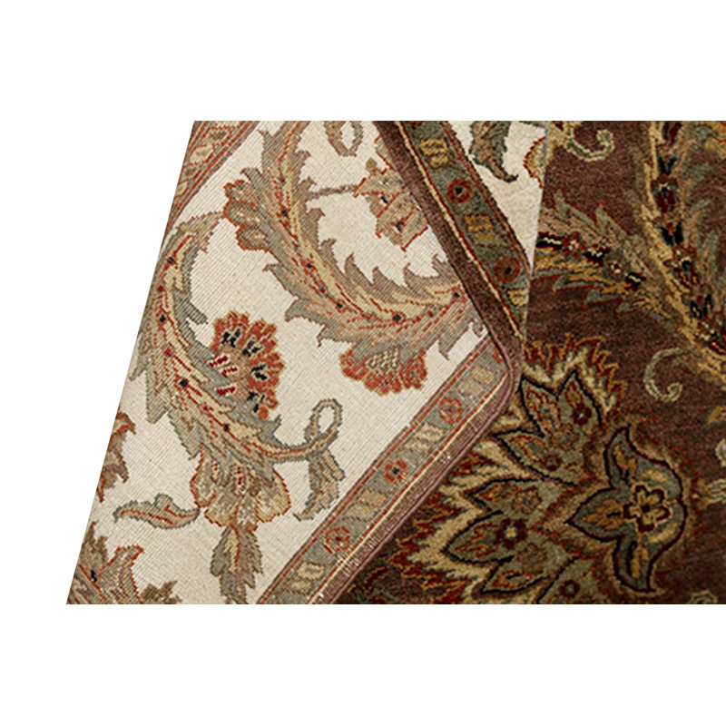 Trinity Hand-Knotted High-Quality Brown and Ivory Area Rug