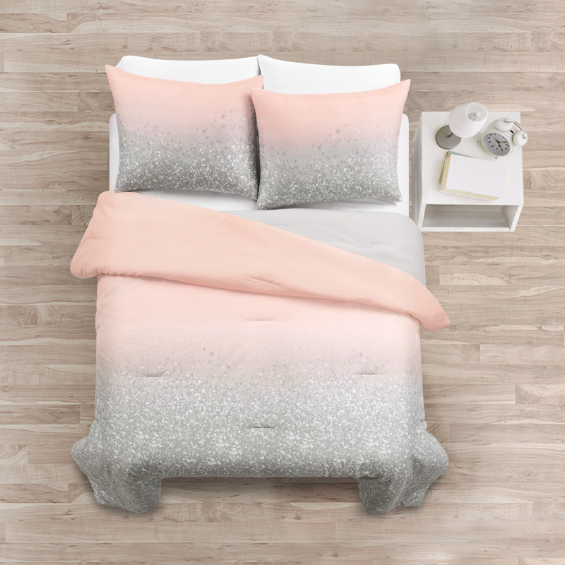 Comforter, Twin Comforter + 1 Sham, Blush