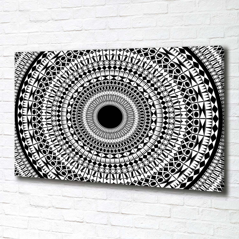 Circle Ornaments - Wrapped Canvas Print
