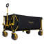 Très grand wagon de plage très long 67-1 / 2 po avec hayon ouvert et roues tout-terrain, capacité de 480 lb, cadre ultra-stable breveté, aucun assemblage requis, noir