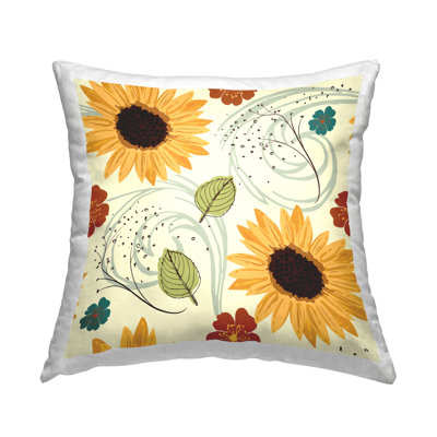 Motif de coussins chauds de tournesol imprimé par ND Art