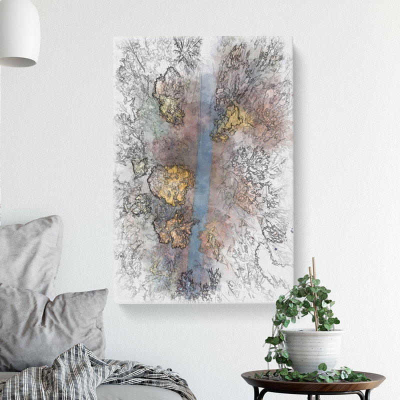 Autumn Road - Wrapped Canvas Print, 91cm H x 60cm W x 3cm D