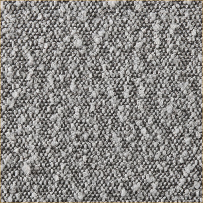 Table de chevet 2 tiroirs Classic Grey Boucle avec pieds en bois