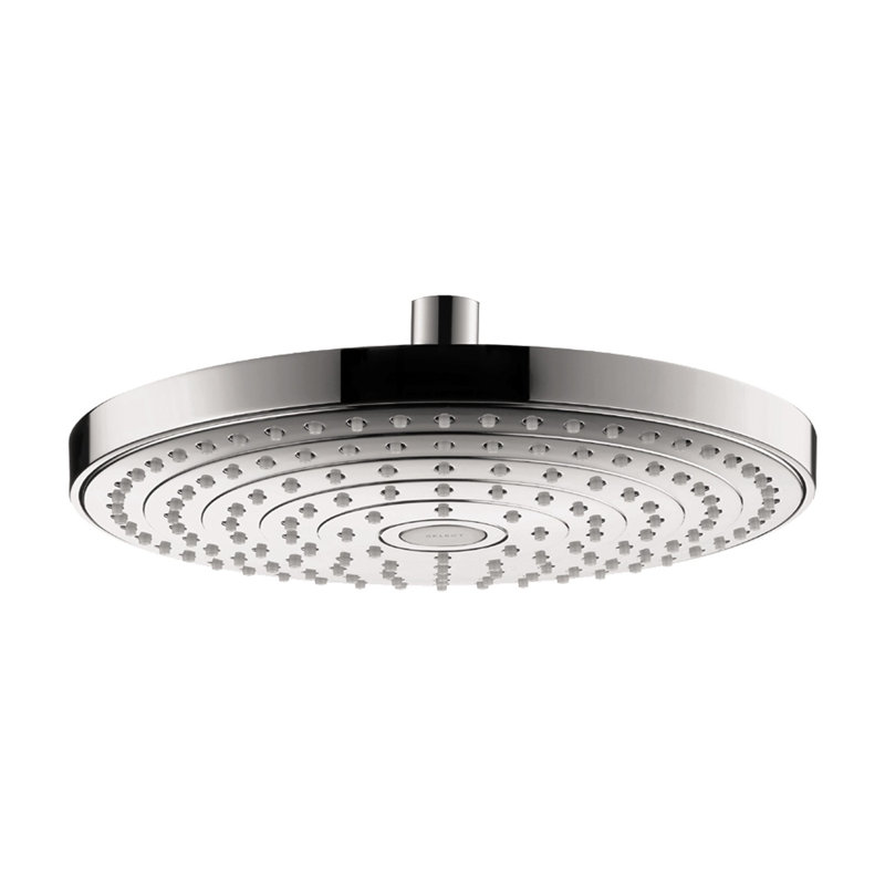 Pomme de douche à 2 jets Hansgrohe Raindance Select S 240, 2,5 gallons par minute, Blanc / Chrome