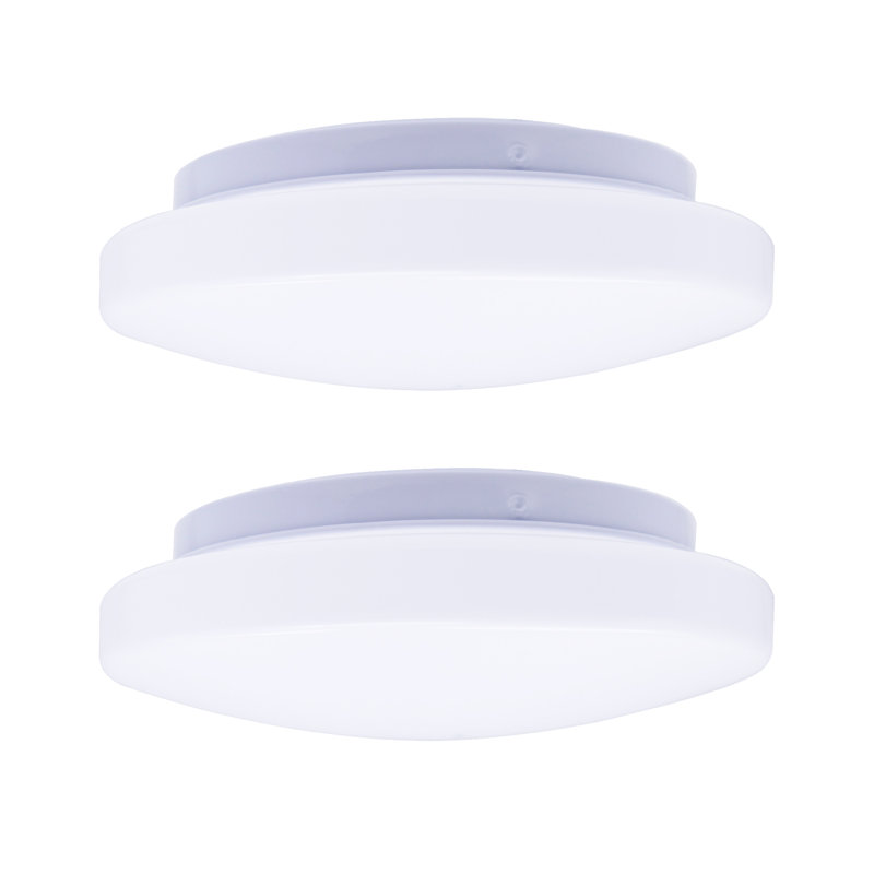 Ensemble de 2 plafonniers DEL à intensité variable de 8 pouces, 16W 1400LM, blanc froid 4000K, plafonnier encastré moderne et super lumineux pour chambre à coucher, cuisine, salle de bain, homologué cETL