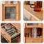 Armoire de coin en bois massif Burlywood