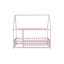 Lit double pour plancher en bois d'hévéa rose Inspirit l 60,2 po x P 77,2 po x H 72,2 po Inspirit-1159457583-1159457581
