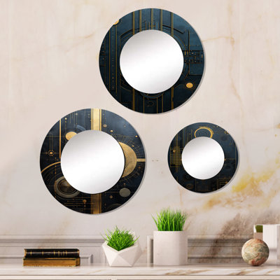 Ellarie Metal Round Mirror