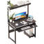 Bureau d'ordinateur 31,5 "avec huche, bureau peu encombrant, table d'étude, table de travail PC-1387960002