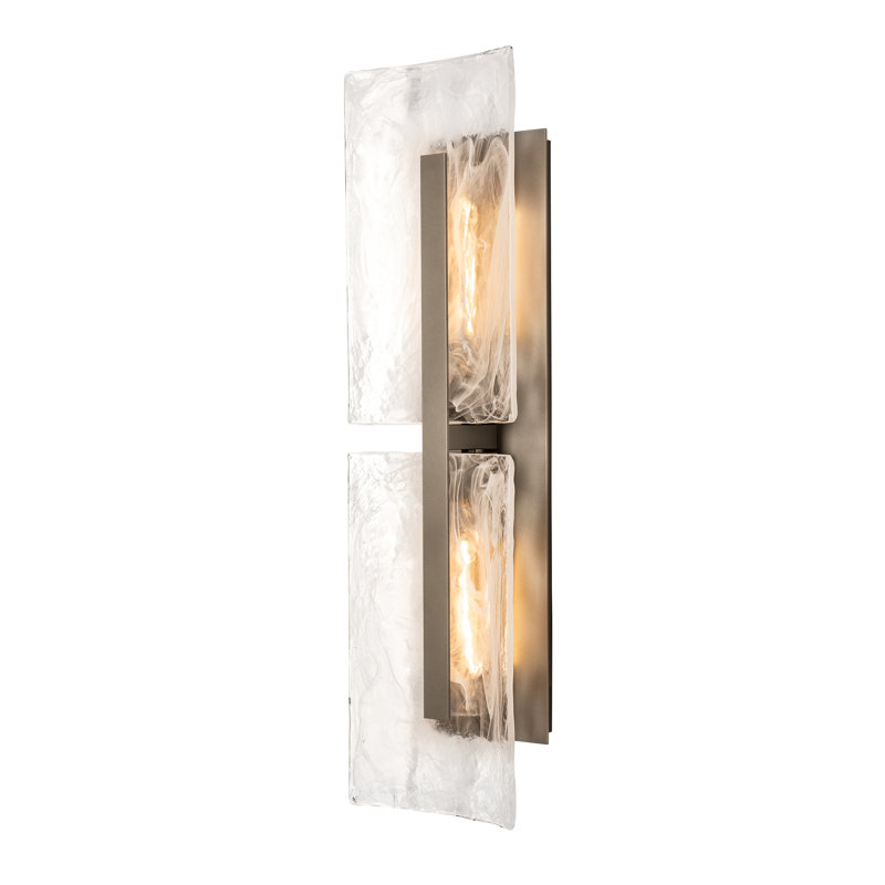 Arc Tall Outdoor Wall Sconce, Coastal Burnished Steel