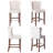 Archee Wingback Upholstered Counter Height Bar Stools-136930708