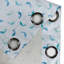 Rideau à œillets décoratif à 2 panneaux East Urban Home Turquoise, 50 po, bleu marine-106345746