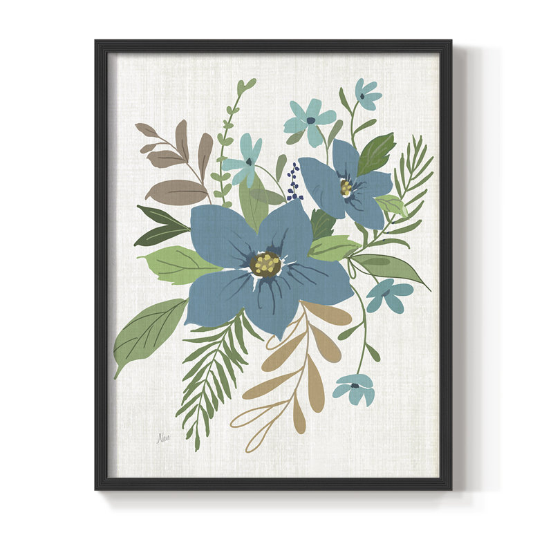 «Flower Market II», reproduction encadrée - bois massif, Noir, noir, noir, noir, H 21 po x l 17 po