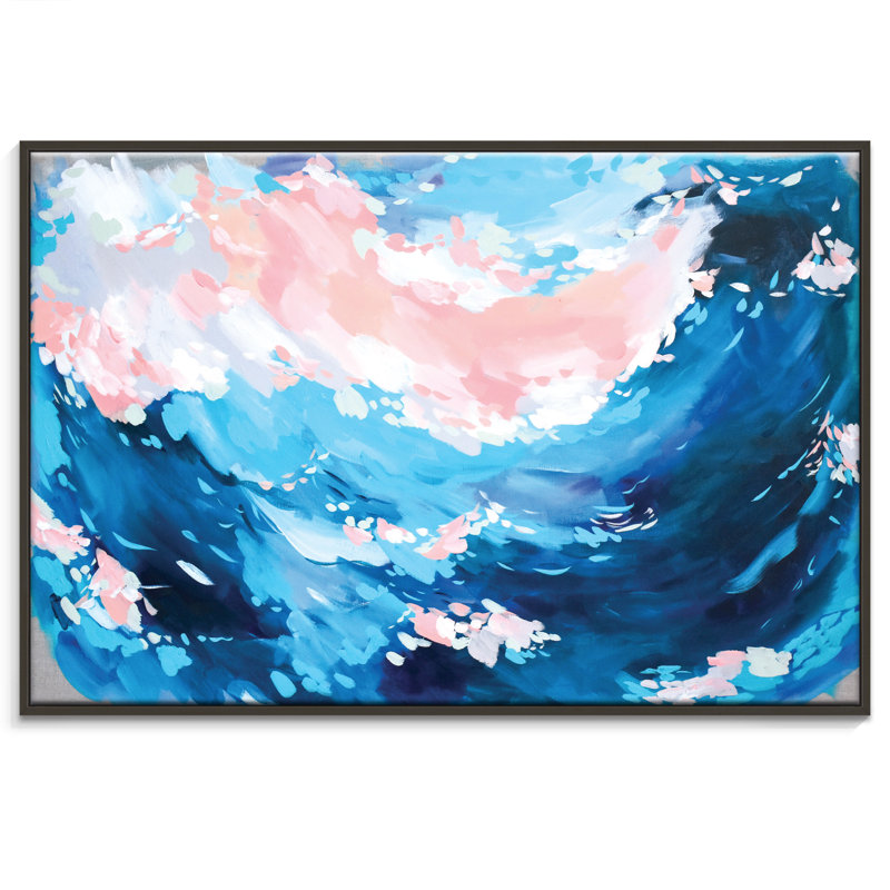 Rise Again - Single Picture Frame Rectangle Print on Canvas, 52.5cm H x 77.5cm W, Black Frame