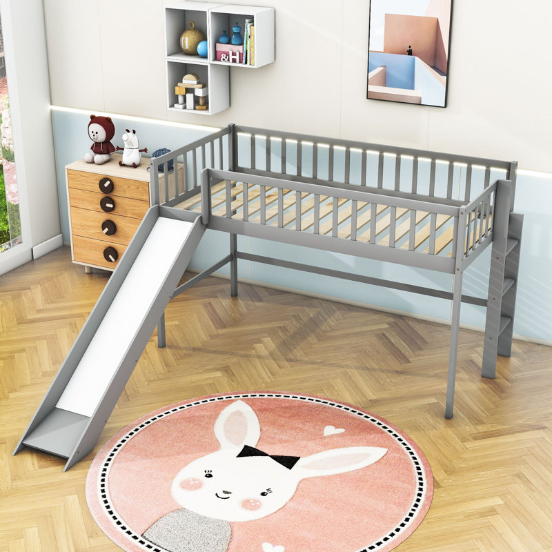 Lit mezzanine simple Evagene par Harriet Bee, gris