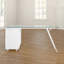 L-Shaped Glass Top Executive Desk