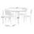Farrah 4 - Person Patio Dining Set with Round Table-789894857