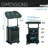 Techni Mobili Sit-to-Stand Rolling Adjustable Laptop Cart With Storage, Black-117466458