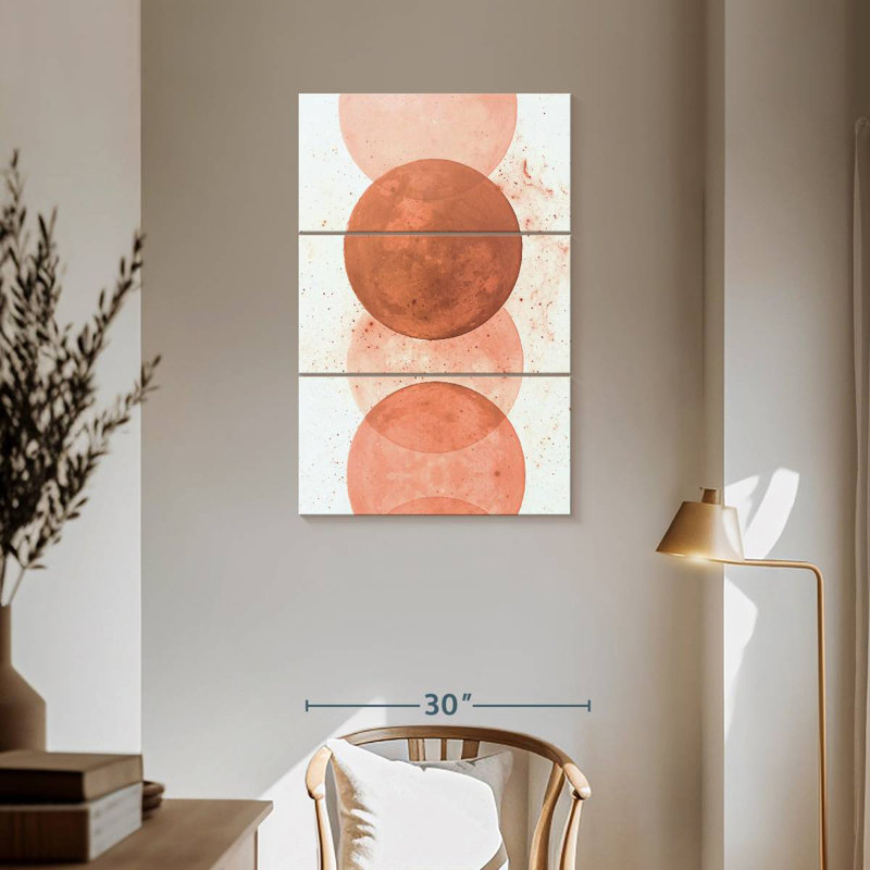 Oberle Sunset Circles, 57" H x 36" W
