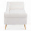Chaise longue avec accoudoirs à volutes