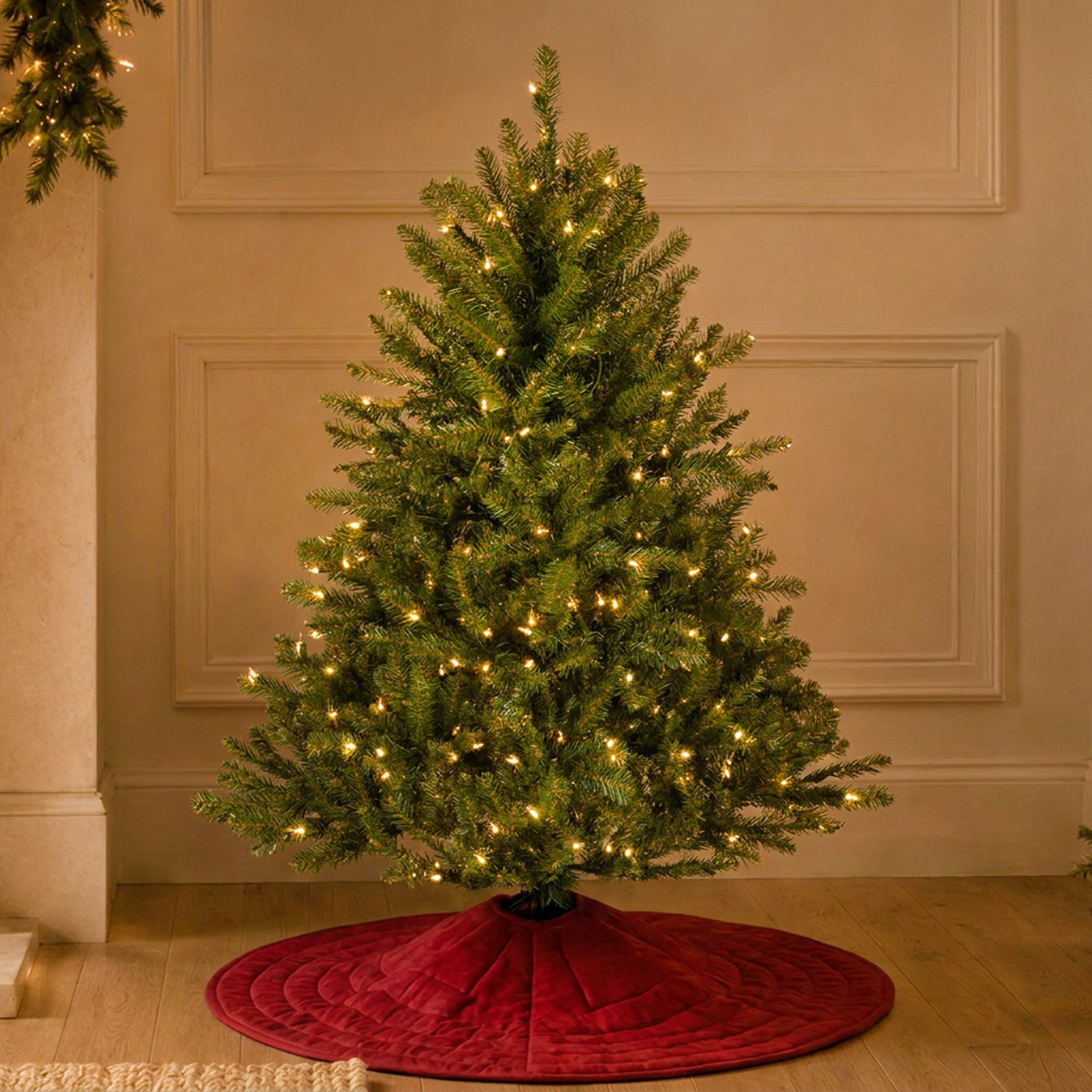 Dunhill Fir Tree with Clear Lights, 4', Clear/White Lights
