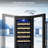 15 Inch Single Zone Wine Refrigerator, Mini Wine Cooler, Holds 30 Bottles, Built-In or Freestanding with LED Light, Safety Lock, Removable Shelves – In Silver and Black Options-119688608