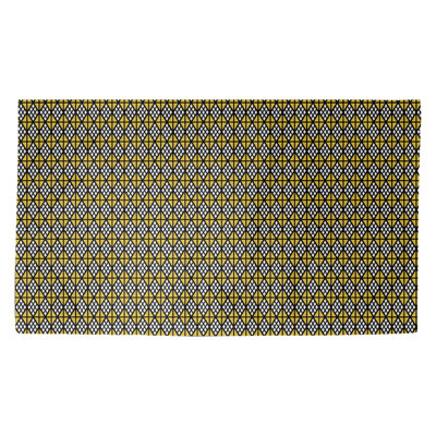 Tapis jaune/noir losanges Avicia