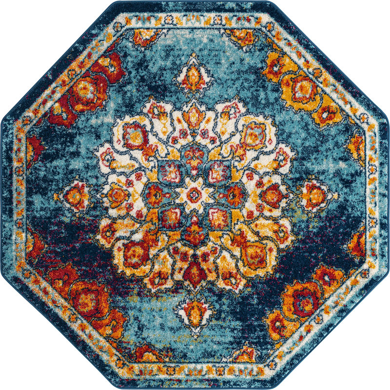 Troayurgh Oriental Indoor Rug, Octagon 5' x 5'