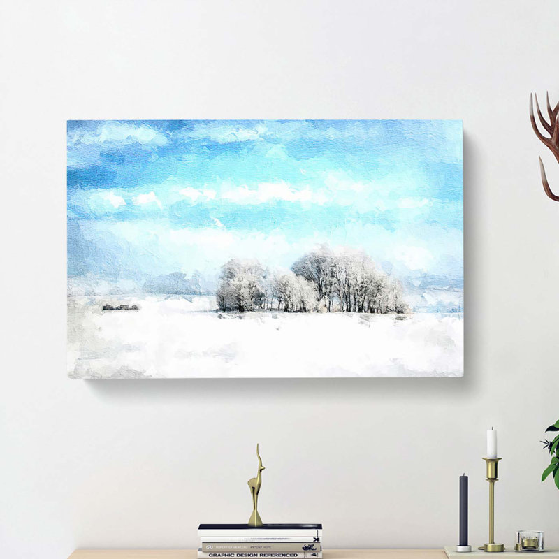 Winter Trees - Wrapped Canvas, 35cm H x 50cm W x 3cm D