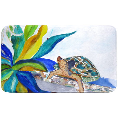 Turtle & Lily Bath Mat