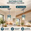 Luminaire suspendu à 1 lumière en verre d'eau 5,9 po, îlot de cuisine moderne-760371916-760371888