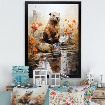 Beavers Pond Reflections Florals II - Beaver, art mural
