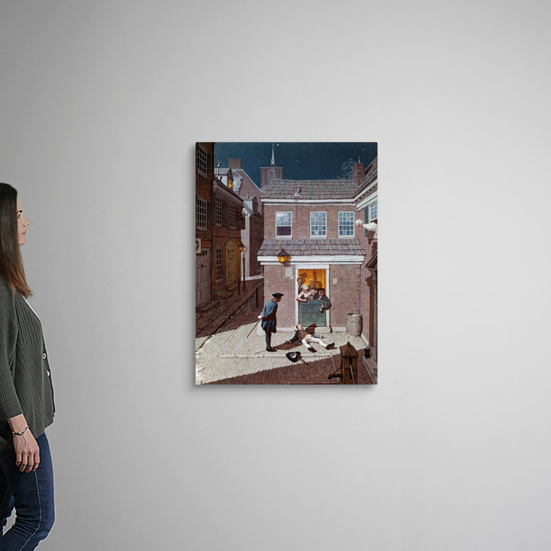 «The Tavern», art mural sur toile, H 40 po x l 30 po x P 1,25 po, Toile tendue