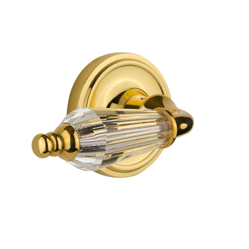 Mannequin simple avec levier pour salle de bain Classic Rosette, Laiton poli