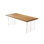 Ash Rectangular Solid Wood Top Dining Table