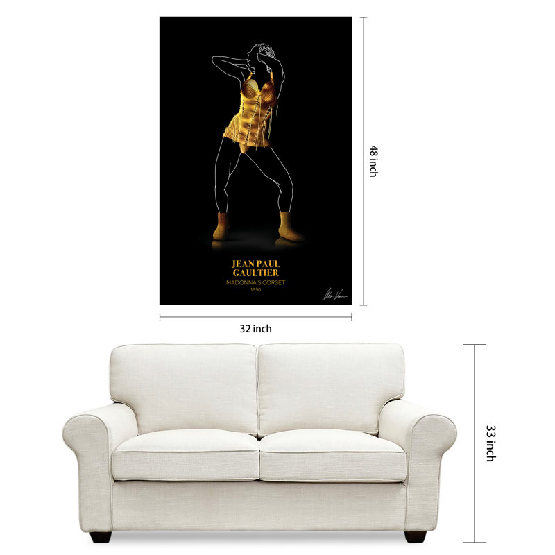 Fashionable Pasarela Look Book Colorful Tempered Glass Art Print Set