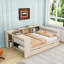 Lit de jour en bois avec couchette, tablettes et station de charge-781016606-781016605